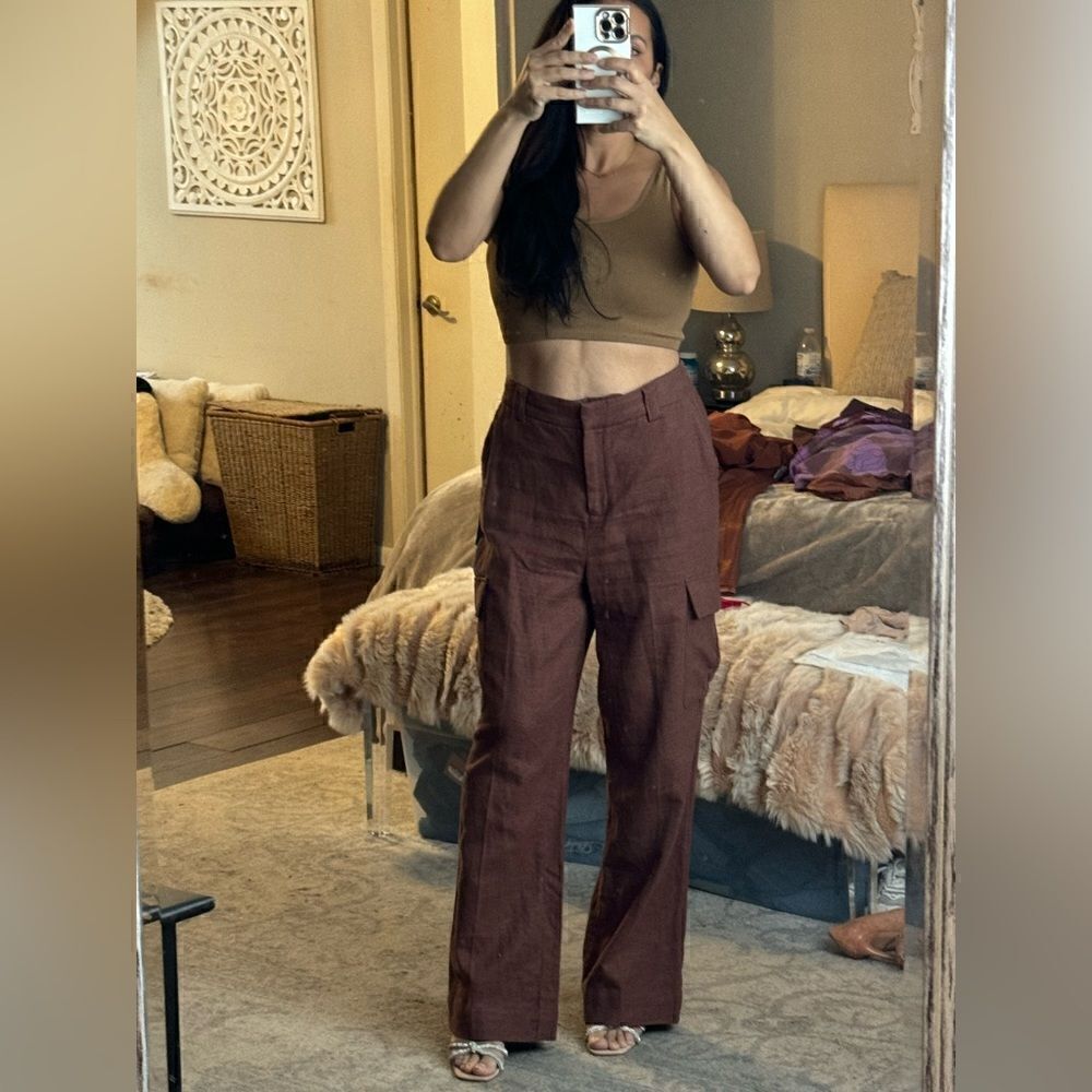 HOUSE OF HARLOW 1960 WIDE LEG CARGO PANTS